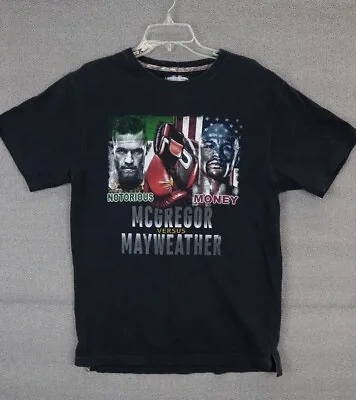 Floyd Mayweather Vs Connor McGregor Boxing Promo Graphic T-Shirt Sz Medium • $13.99