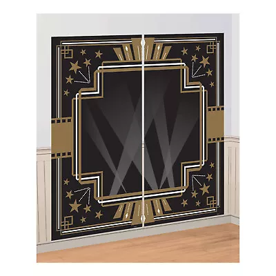 Hollywood Party Decoration Scene Setter Film Premiere Prom Photo Prop Black Gold • £5.95