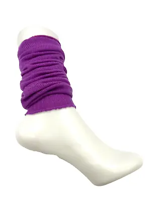 Smiffys Women's Adult Stretch Leg Warmers Purple 80s Costume Party Accessory • $9.99