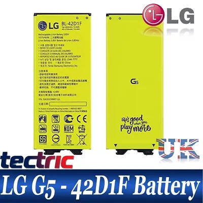 NEW LG G5 H850 H820 H830 BL-42D1F Replacement 100% Genuine Original Battery • £6.95