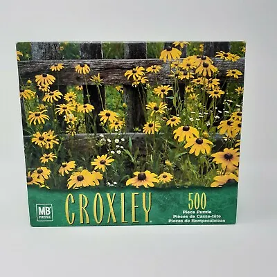 Milton Bradley Croxley 500 Piece Jigsaw Puzzle Flower Black-Eyed Susan New • $4.95