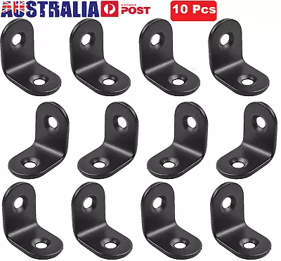 10PC Stainless Steel Corner Brackets Angle Bracket Brace Joint Fixing L Shape • $8.99