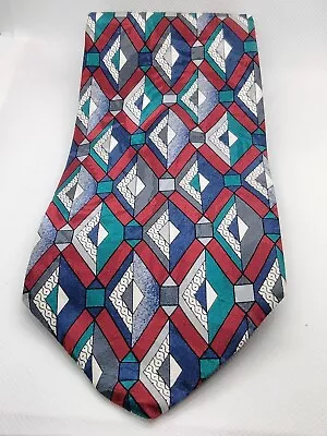 Zianetti Italian Collection Men's Tie 100% Silk 55  L X 4  W Geometric Shapes • $3