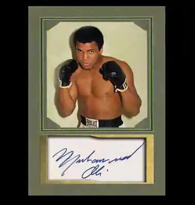 MUHAMMAD ALI Legends Photo Card Art Collectible Original Design Facsimile Auto • $5.44