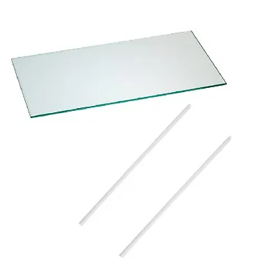 £10.95 • Buy Fridge Freezer Glass Shelf & White Removal Edge Trim For HOTPOINT