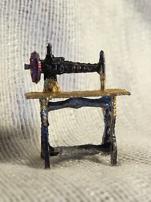 VTG. Doll House Miniature Accessory Soft Metal Sewing Machine • $10.25