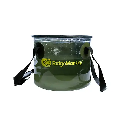 RidgeMonkey Perspective Collapsible Bucket 10L Water Container Bowl Fishing • £13.85