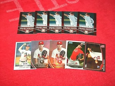 Michael Wacha Rays Cardinals Rc Rookie Lot Of 10 Cards (18-68) • $4.99