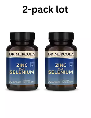 2-pk Dr Mercola Zinc Plus Selenium Dietary Supplement 90 Capsules/btl 180 Total • $45.95