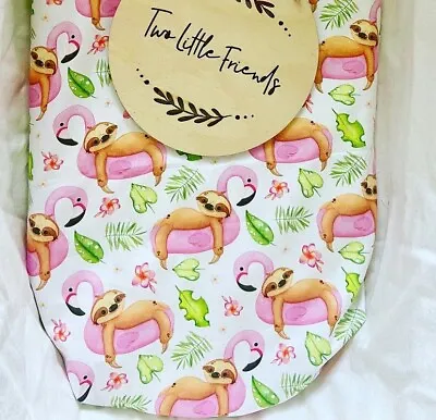 Moses Basket Bassinet Sheet - Sloth • $12.84