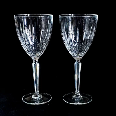 $39.99 • Buy 2 (Two) WATERFORD Marquis SPARKLE Water Goblets - Signed DISCONTINUED