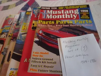 Lot Of (7) Back Issues Of Mustang Monthly - Used • $9.99