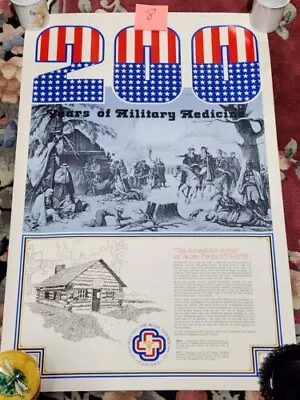 US Army Medical Department 200 Years Of Military Medicine Bicentennial Poster  • $19.99