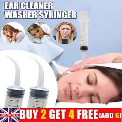 Ear Wax Removal Set With Ear Washing Syringe Ear Irrigation Cleaning Kits NEW • £4.52