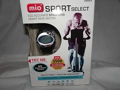 MIO Sport Select ECG Accurate Strapless Heart Rate Calorie Monitor Watch NIOB • $21.99