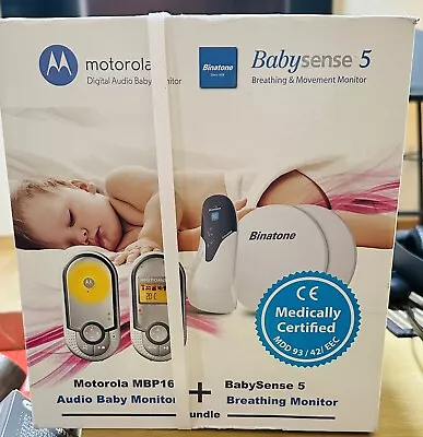 Motorola MBP16 Digital Audio Monitor Babysense Bundle Brand New Sealed In Box • £60