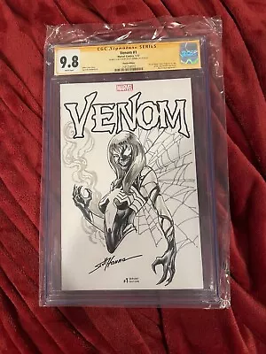 Venom 1 CGC 9.8 SS Venomized Mary Jane Full Signature Hanna Sketch NM Sexy • $625