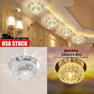 Ceiling Light Crystal LED Fixture Pendant Lamp Lighting Chandelier Bedroom • $18.52