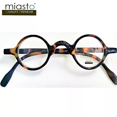 Miasto Small Mini Round Reading Glasses Premium Spring Hinge+1.75 (brown) Taiwan • $26.99