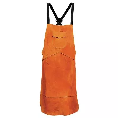 PORTWEST Leather Welding Apron Class 2 Adjustable Straps Heavy Stitching SW10 • £16.07