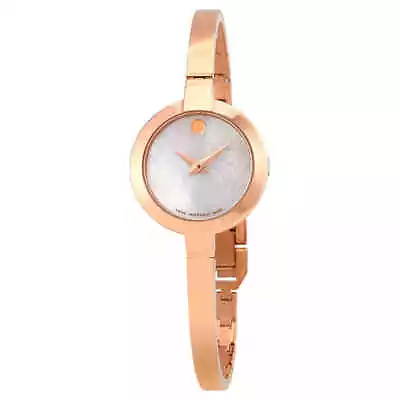 Movado Bela White MOP Dial Ladies Watch 0607082 • $246.71