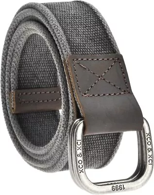 Faleto Mens 53.5'' Double D-Ring Canvas Web Belt Military Casual Belt With • $25.19