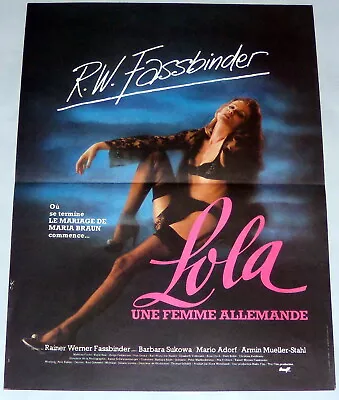 LOLA  Rainer Werner Fassbinder  Germany  Barbara Sukowa  SMALL French POSTER • $18