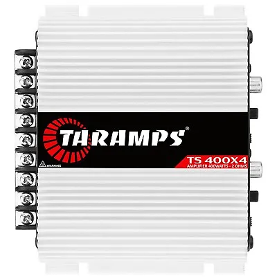 Taramps TS 400x4 Automatic High Level Input 400 Watts RMS 4 Channel Amplifier • $79.99