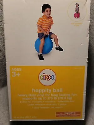 $19.99 • Buy New Circo Hoppity Hop Blue Ball 18  Inflatable Bouncy Heavy Duty Vinyl Bounce 