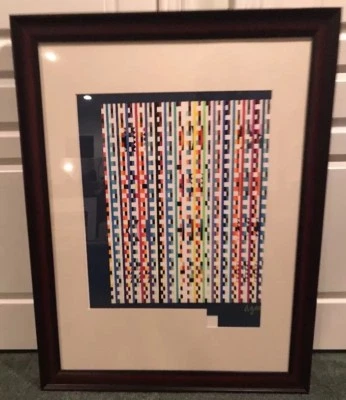 $5000 • Buy LE YAACOV AGAM SERIGRAPH  COA SIGNED  Beyond The Visible   Art 16/75 1980 HC