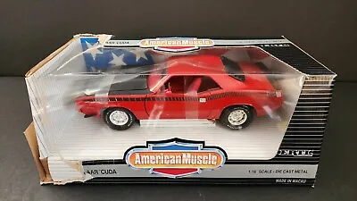 American Muscle 1970 Plymouth Aar Cuda Red 1/18 Diecast Sr • $65