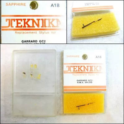 New TEKNIKA Sapphire Replacement Stylus Needle A18 Garrard GC2 HMV HV-21D • $25