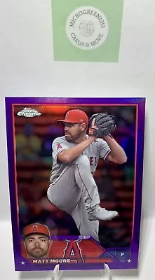 2023 Topps Chrome Update #USC133 Matt Moore Purple Refractor #'d /250 • $3.50