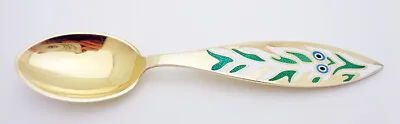 Estate Anton Michelsen Denmark 1970 Sterling Silver Enamel Finish 6-1/2” Spoon • $99.99