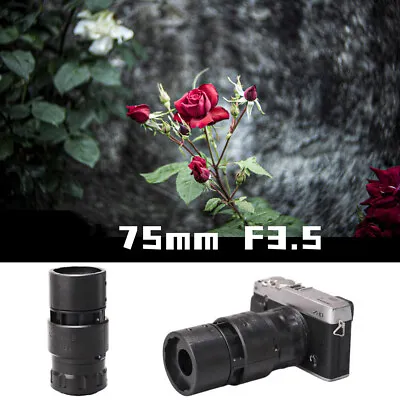 75mm F3.5 Swirly Bokeh Effect Rotating Fix Focus Lens For Canon Nikon Sony Fuji • $42.74