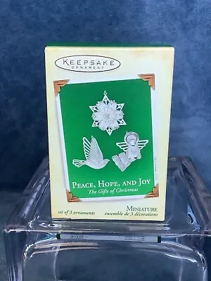 Hallmark Keepsake- Peace Hope And Joy - Miniature - 2005 - Christmas Ornaments • $3.95