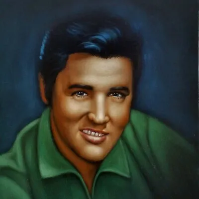 Elvis Presley Young Original Oil On Velvet 24 X18  By Argo. Ba06 • $114