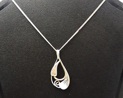 Sterling Silver Necklace Large Cecily Pendant And Chain By Ola Gorie Scottish • £64.99