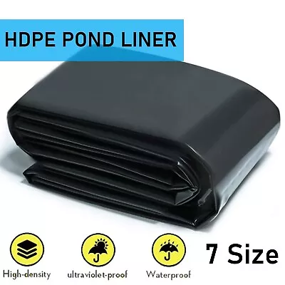£13.59 • Buy Fish POND LINER Garden Pond Landscaping Pool Plastic Thick Heavy Duty Waterproof