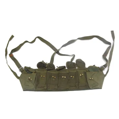 Vietnam War Chinese Army Type 63 Auto Chest-rig Chest Rig Ammo Pouches Khaki • $14.75