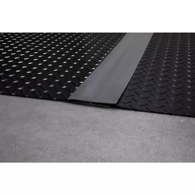 25 Ft. Length Slate Grey Mat Center Trim | Durable Polyvinyl Floor Garage 25' • $81.24