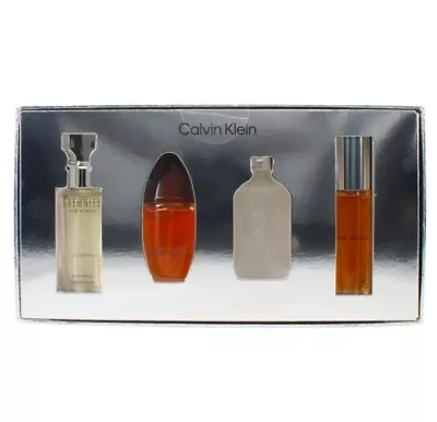  Calvin Klein 4 Piece Miniature Gift Set 4 X 15mls New Boxed Free P&p  • £39.99