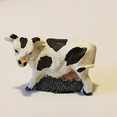 Stone Critter Littles COW Miniature Figurine Holstein Farm Animal Vintage NOS  • $10.90