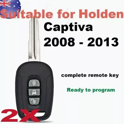 2X3b Complete Remote Car Key Suitable For Holden Captiva 2008 - 2013 433Mhz ID46 • $54.60