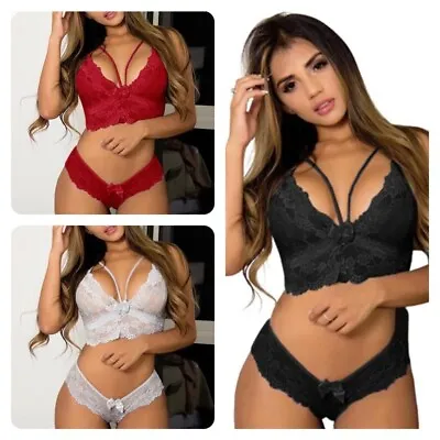 Women Hot And Sexy Breast Wrap Erotic Bra&Pants Set Underwear Sleepwear Lingerie • £7.98