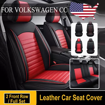 For Volkswagen CC 3D Leather Car Seat Cover Full Set/2pcs Front Cushion Interior • $199.85