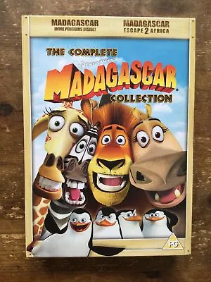 The Complete Madagascar Collection 2 Film Box Set Dvd • £1.25