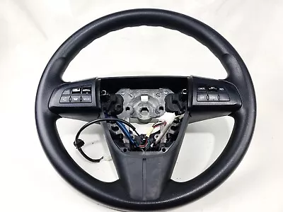 10-13 Mazda 3 Steering Wheel Leather W/ Switch Button Unit Oem • $144
