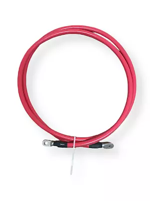 2/0 Gauge Copper 8' Red Battery Cable 3/8  Lugs Wire Car Marine Inverter RV • $35.16