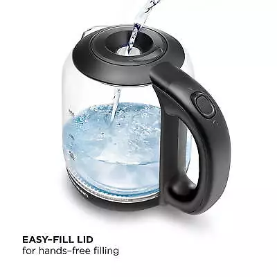 1.7 Liter Electric Kettle W/LED Indicator Lights- Black New • $17.53